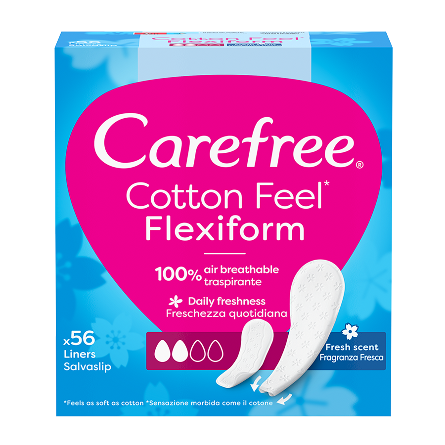 Carefree Σερβιετάκια Flexiform White Fresh 56τεμ.