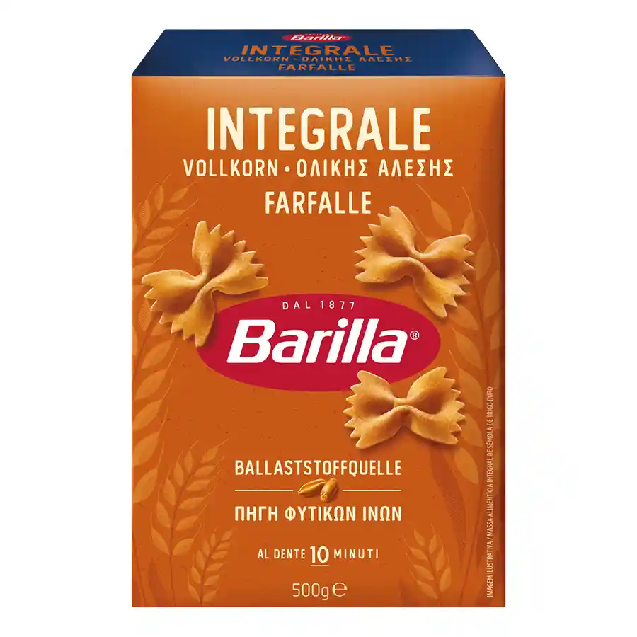 Barilla Integrale Φιογκάκια Ολικής Άλεσης 500γρ.