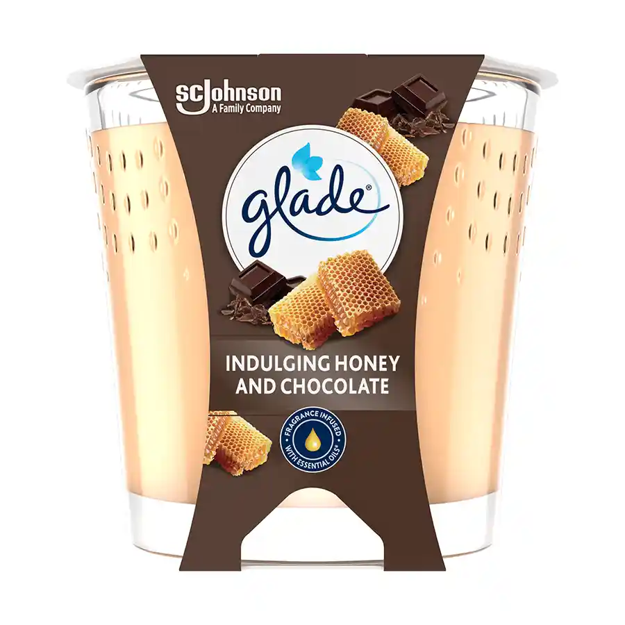 Glade Αρωματικό Κερί Honey & Chocolate 112γρ.