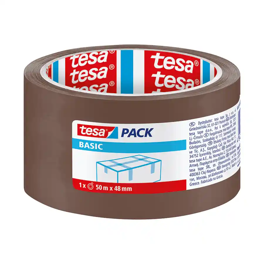 Tesa Basic Ταινία Συσκευασίας Καφέ 50m.x48mm.