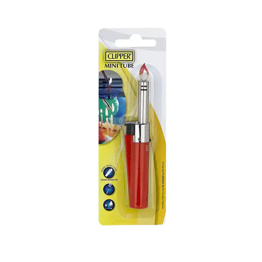 Clipper Αναπτήρας Mini Tube Solid Brandid Blister
