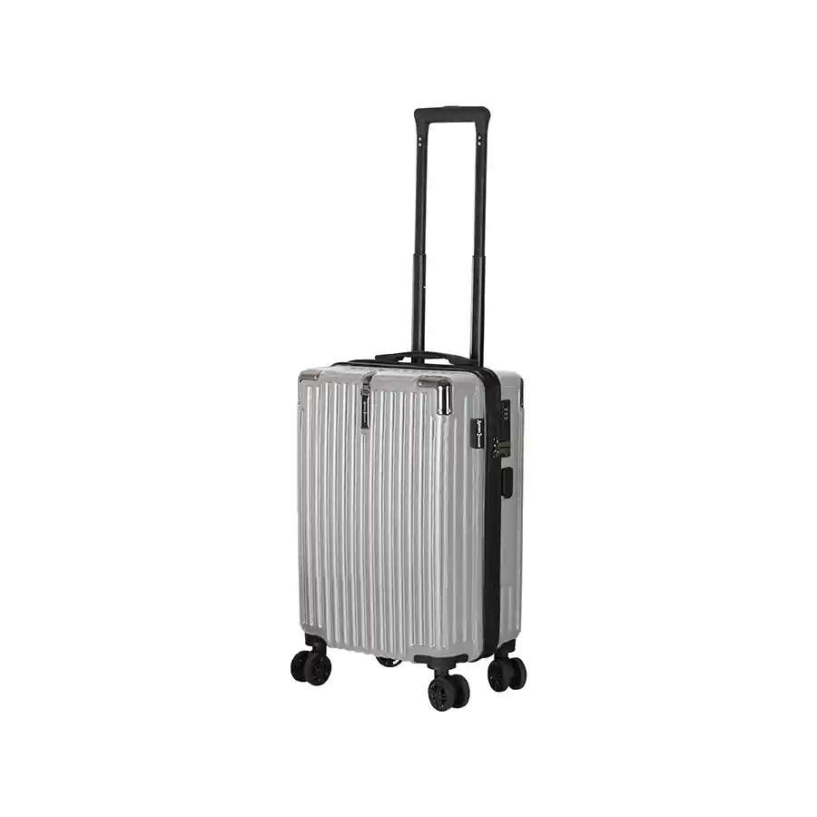 Artisti Italiani Tokyo Abs Βαλίτσα Ταξιδίου Ασημί Με TSA Lock  58x38x22cm.
